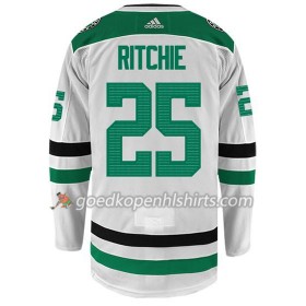 Dallas Stars BRETT RITCHIE 25 Adidas Wit Authentic Shirt - Mannen